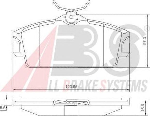 ABS 37046 Передние тормозные колодки в наличии Ужгород