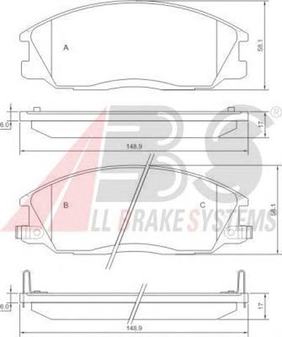 37242 ABS Передние тормозные колодки купить в Кривой Рог