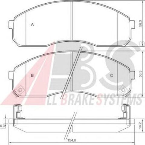 37275 ABS Колодки тормозные передние дисковые купить в Черновцы