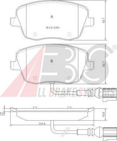 37338 ABS Передние тормозные колодки купить в Ровно