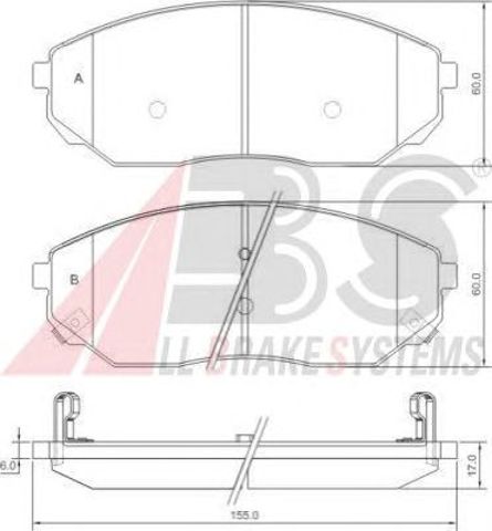 37364 ABS Передние тормозные колодки купить в Ирпень