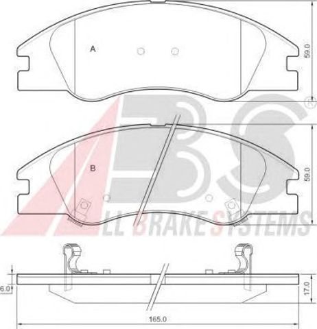 37492 ABS Передние тормозные колодки купить в Хмельницкий