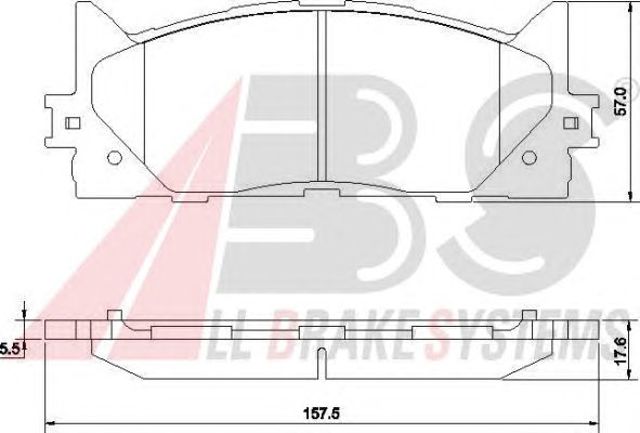 ABS 37677 Колодки тормозные передние дисковые в наличии Львов