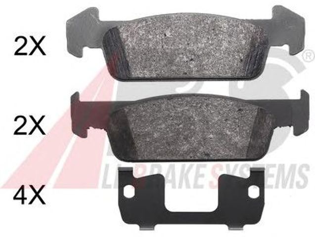 37974 ABS Колодки тормозные передние дисковые купить в Черкассы
