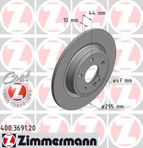 400369120 ZIMMERMANN Диск тормозной задний купить в Ирпень