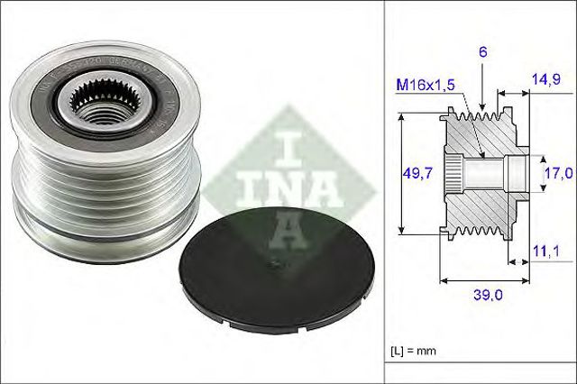 INA 535005010 Шкив генератора в наличии Киев