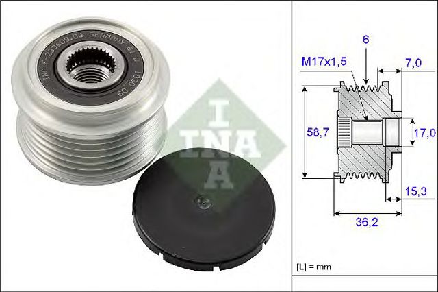 535009810 INA Шкив генератора купить в Винница