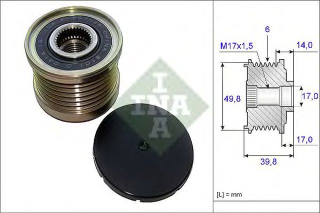 INA 535014610 Шкив генератора в наличии Запорожье