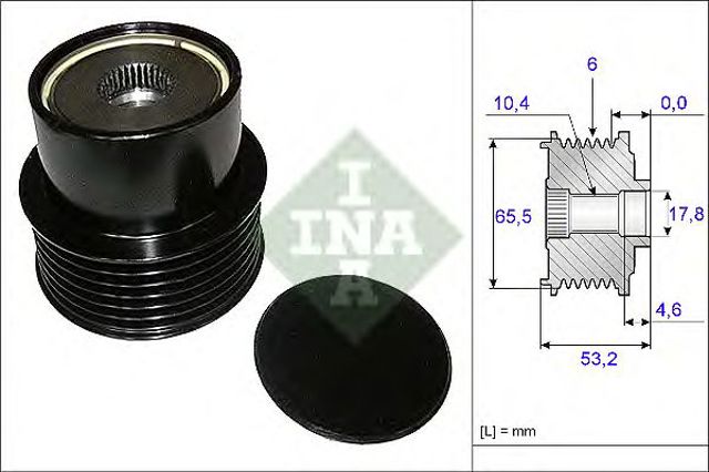 INA 535019510 Шкив генератора в наличии Каменское