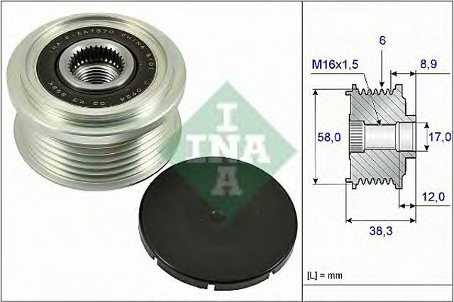 535026610 INA Шкив генератора купить в Черновцы
