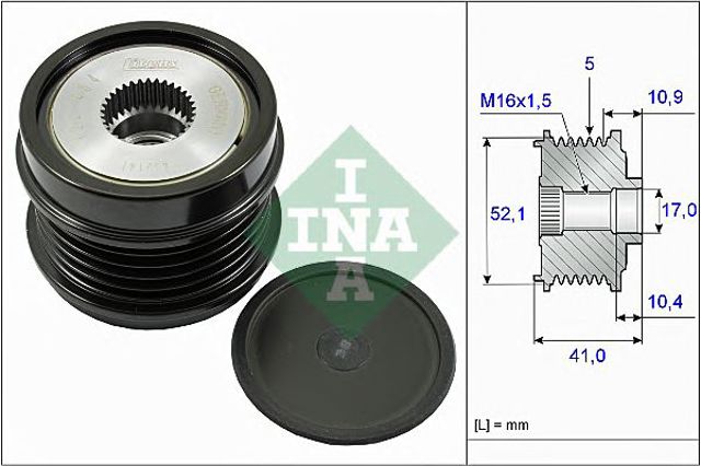 535027210 INA Шкив генератора купить в Сумы