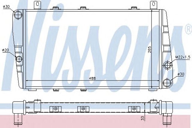 NISSENS 64011 Радиатор в наличии Ирпень