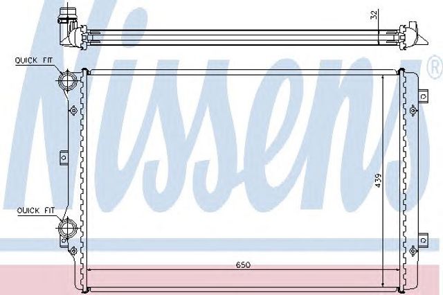 NISSENS 65279A Радиатор в наличии Харьков