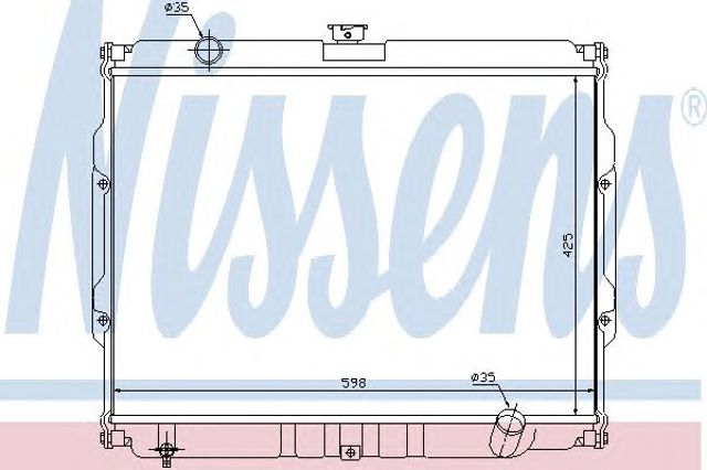 67046 NISSENS Радиатор купить в Ужгород