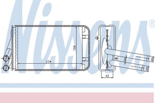 NISSENS 70229 Радиатор печки (отопителя) в наличии Чернигов