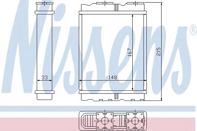NISSENS 72050 Радиатор печки (отопителя) в наличии Киев