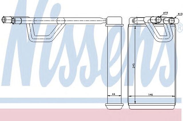 NISSENS 72208 Радиатор печки в наличии Запорожье