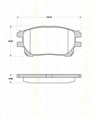 TRISCAN 811013073 Колодки тормозные передние дисковые в наличии Сумы