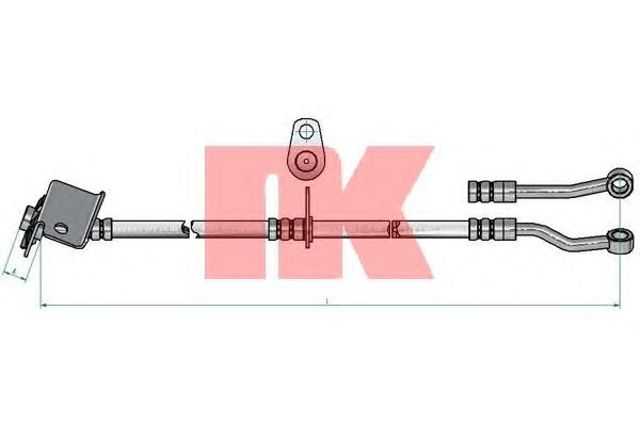 853479 NK Шланг тормозной задний левый купить в Ирпень