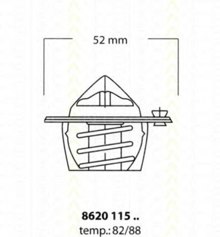 TRISCAN 862011582 Термостат в наличии Винница