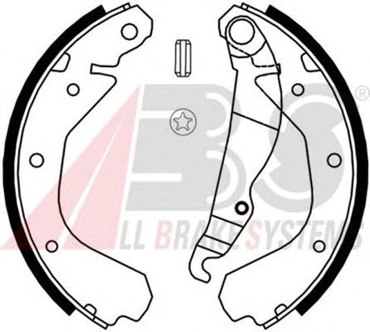 ABS 8808 Колодки тормозные задние барабанные в наличии Сумы
