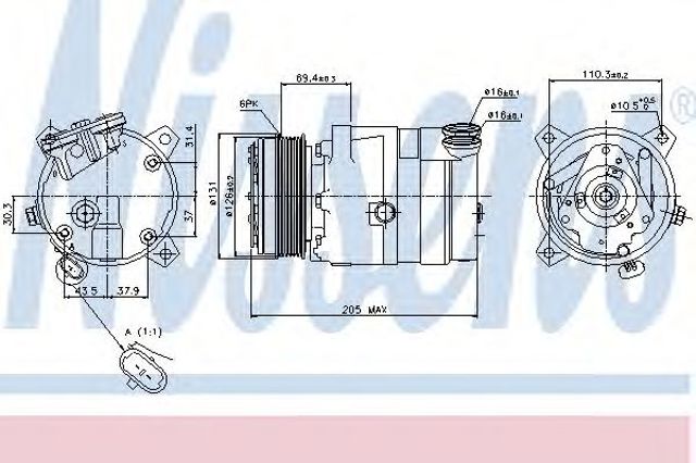 NISSENS 89062 Компрессор кондиционера в наличии Чернигов