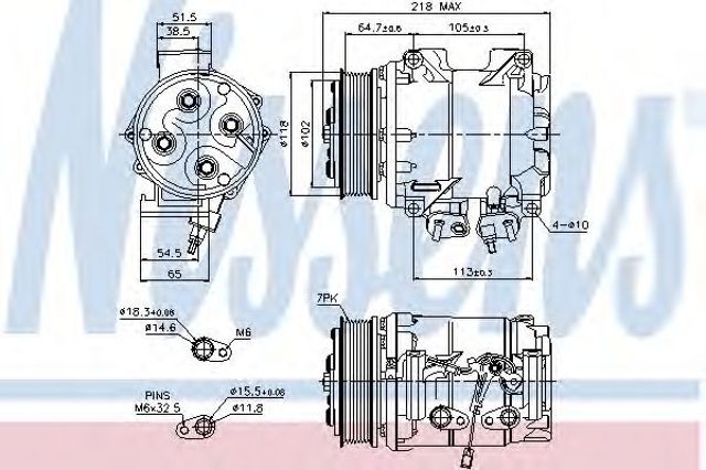 NISSENS 89242 Компрессор кондиционера в наличии Полтава