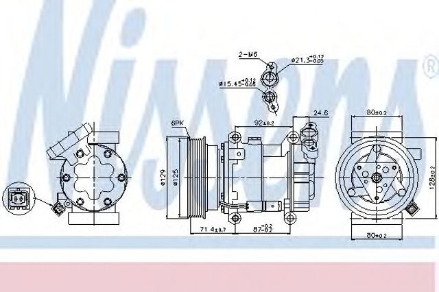 NISSENS 89332 Компрессор кондиционера в наличии Украина