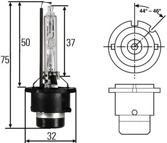 HELLA 8GS007949261 Лампочка ксеноновая в наличии Ровно
