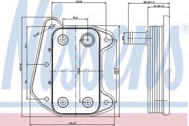 NISSENS 90622 Радиатор масляный в наличии Львов