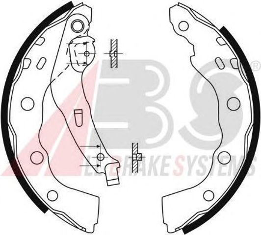 ABS 9088 Колодки тормозные задние барабанные в наличии Тернополь