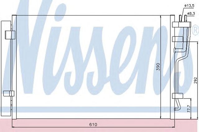 940006 NISSENS Радиатор кондиционера купить в Чернигов