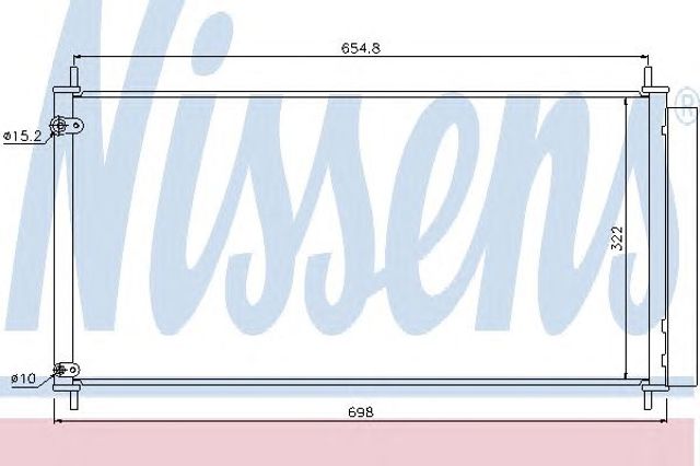 NISSENS 940036 Радиатор кондиционера в наличии Павлоград