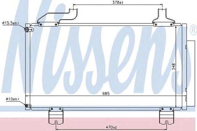 NISSENS 940114 Радиатор кондиционера в наличии Харьков