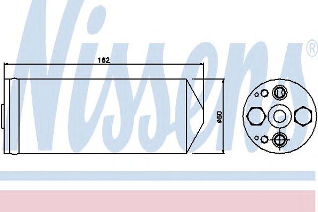 95345 NISSENS Осушитель кондиционера купить в Николаев