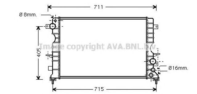 AVA AU2165 Радиатор охлаждения двигателя в наличии Ужгород