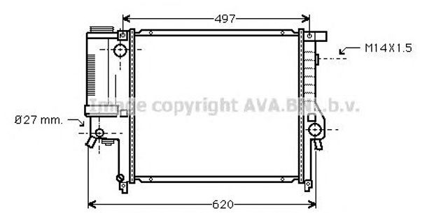AVA BW2124 Радиатор в наличии Украина