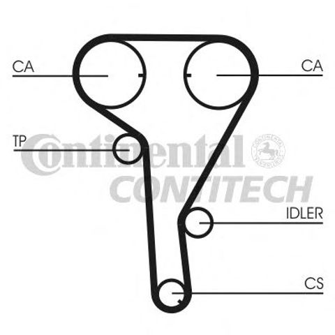 CONTINENTAL CT1077 Ремень ГРМ в наличии Ирпень