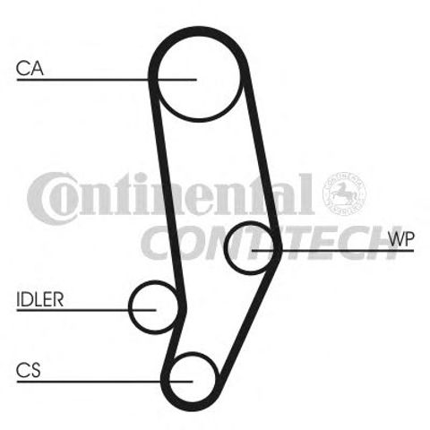 CONTINENTAL CT704 Ремень ГРМ в наличии Черкассы