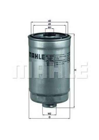 MAHLE KC1011 Топливный фильтр в наличии Ровно