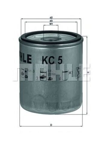 KC5 MAHLE Топливный фильтр купить в Киев