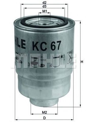MAHLE KC67 Фильтр топливный в наличии Украина