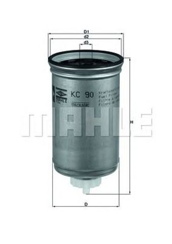 MAHLE KC90 Топливный фильтр в наличии Кривой Рог
