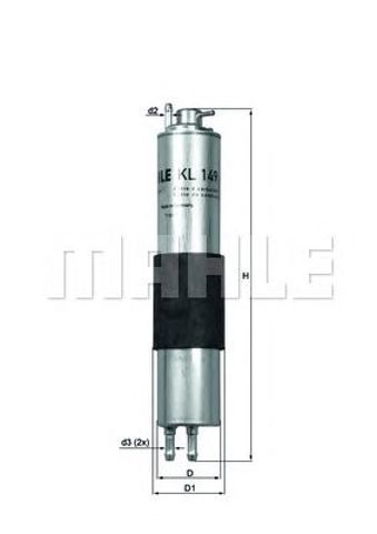 KL149 MAHLE Топливный фильтр купить в Чернигов