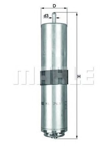 KL763D MAHLE Топливный фильтр купить в Киев