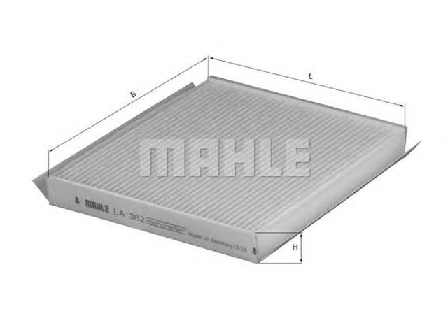 LA362 MAHLE Фильтр салона купить в Ужгород