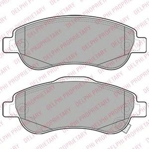 LP2093 DELPHI Колодки тормозные передние дисковые купить в Павлоград