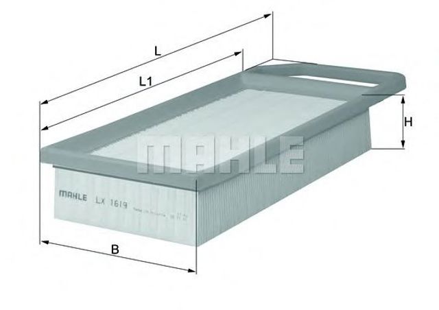 MAHLE LX1619 Воздушный фильтр в наличии Одесса