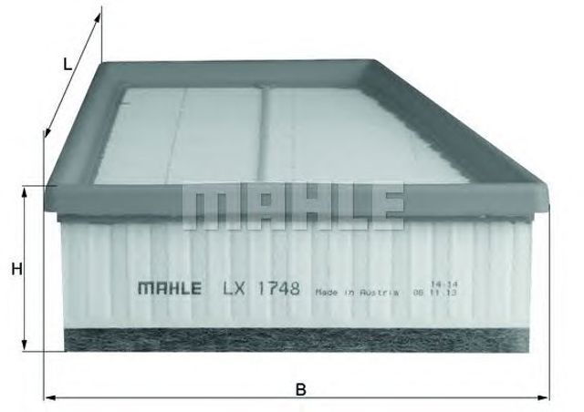 MAHLE LX1748 Воздушный фильтр в наличии Черновцы