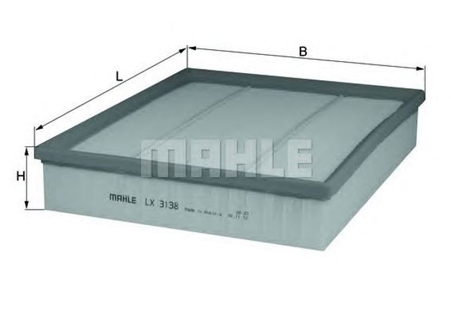 MAHLE LX3138 Воздушный фильтр в наличии Запорожье